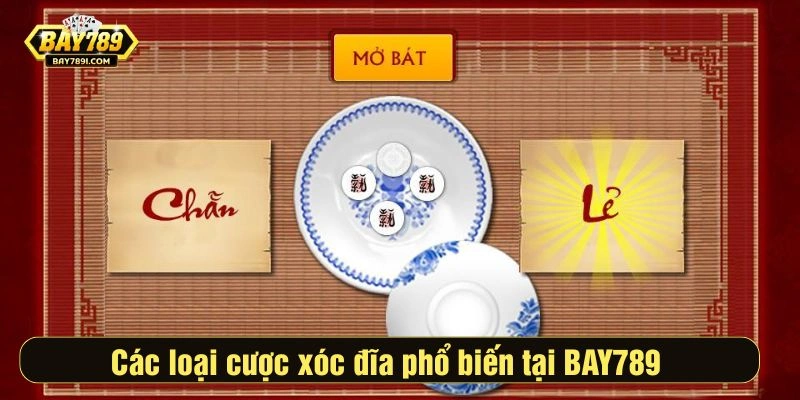 Các loại cược xóc đĩa phổ biến tại BAY789 