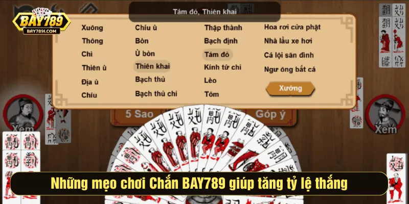 Những mẹo chơi Chắn BAY789 giúp tăng tỷ lệ thắng