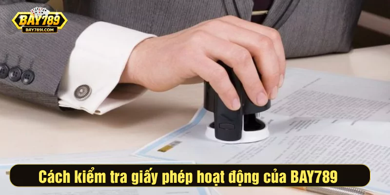 Cách kiểm tra tính hợp lệ giấy phép hoạt động của BAY789